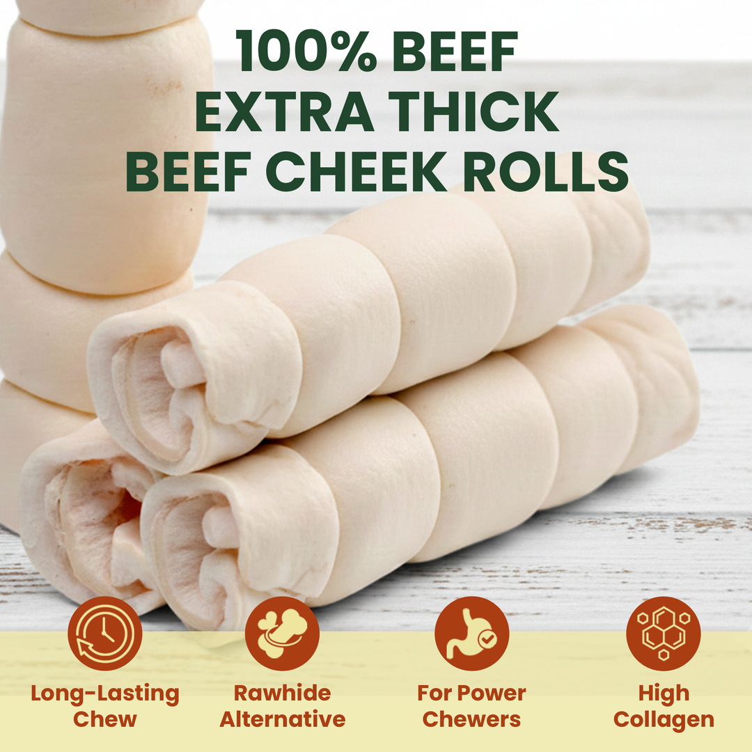 3 Pack 10" Beef Cheek Roll Mega